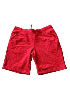 Women’s Red Casual Drawstring Shorts Bermuda Size Medium